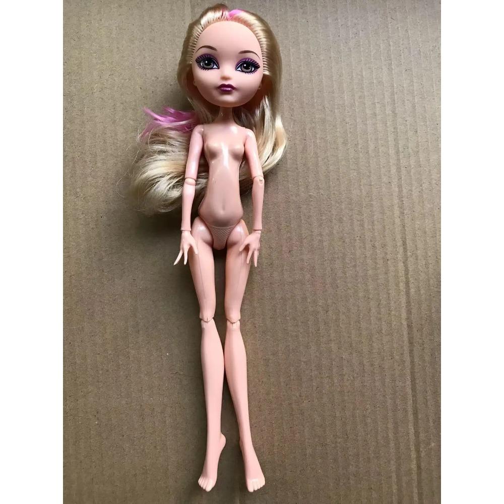 Slim Doll Body Heads Colorful Hair Doll Head Green White Black Brown Pink Beige Color Doll Body Multi Joints Movable Doll Figure