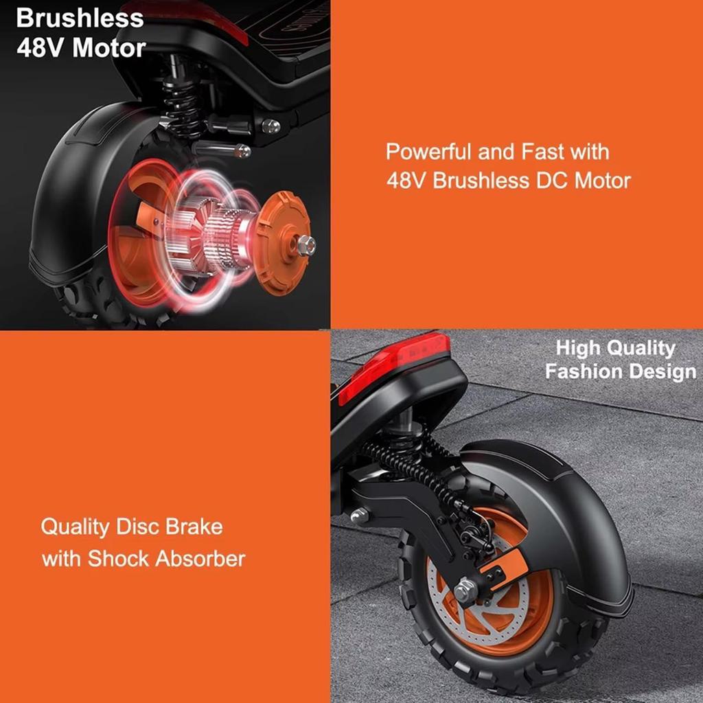 G63 2400W Dual Motor Electric Scooter 48V 20Ah Removable Battery, 65km/h Max Speed, Bluetooth Connected Foldable Escooter for Adults