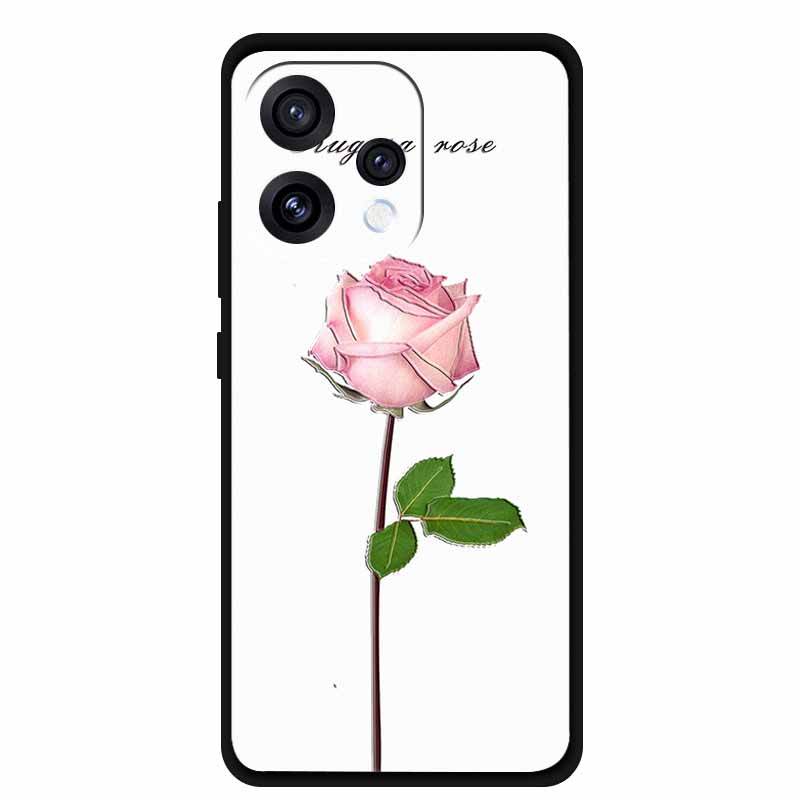 3D Emboss Case For Oppo Reno15 5G Phone Case Reno 15 Coque Flowers Silicone Soft Back Cover For Oppo Reno 15C 5G 2025 Case Funda