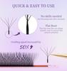 NEW Brown 3D Fairy W Shaped Eyelash Extension Wispy 3D Spike Lashes Premium Premade Bloom Fan 2D 4D 5DW Clover Lashes Hand-Woven