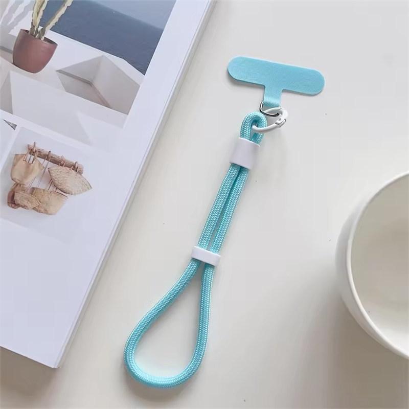 

для Мобильного Телефона Регулируемый Короткий Ремешок Универсальный Цветной Ремешок на Руку Веревка для Аксессуаров для Чехла Мобильного Телефона небесно-голубой