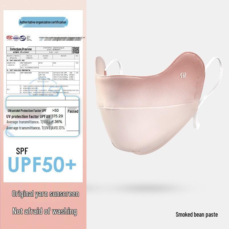 Summer Ice Silk Gradient Sunscreen Mask - UV Protection, Breathable Eye Cover for Men & Women