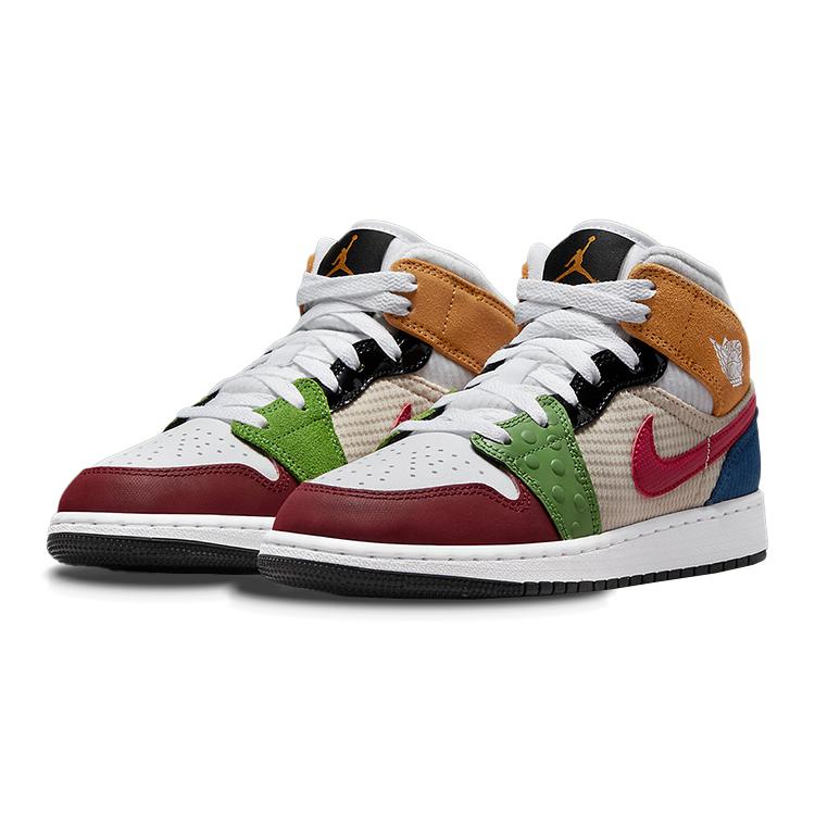 New Jordan 1 Mid SE Messy Room GS DR6957-100