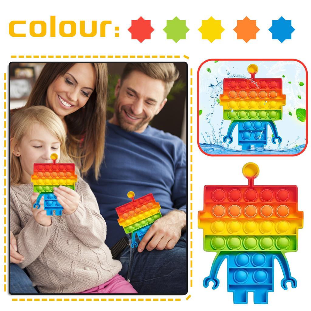 Push Bubble Sensory  Toys Stress Relief Silicone Pressure Relieving Toys