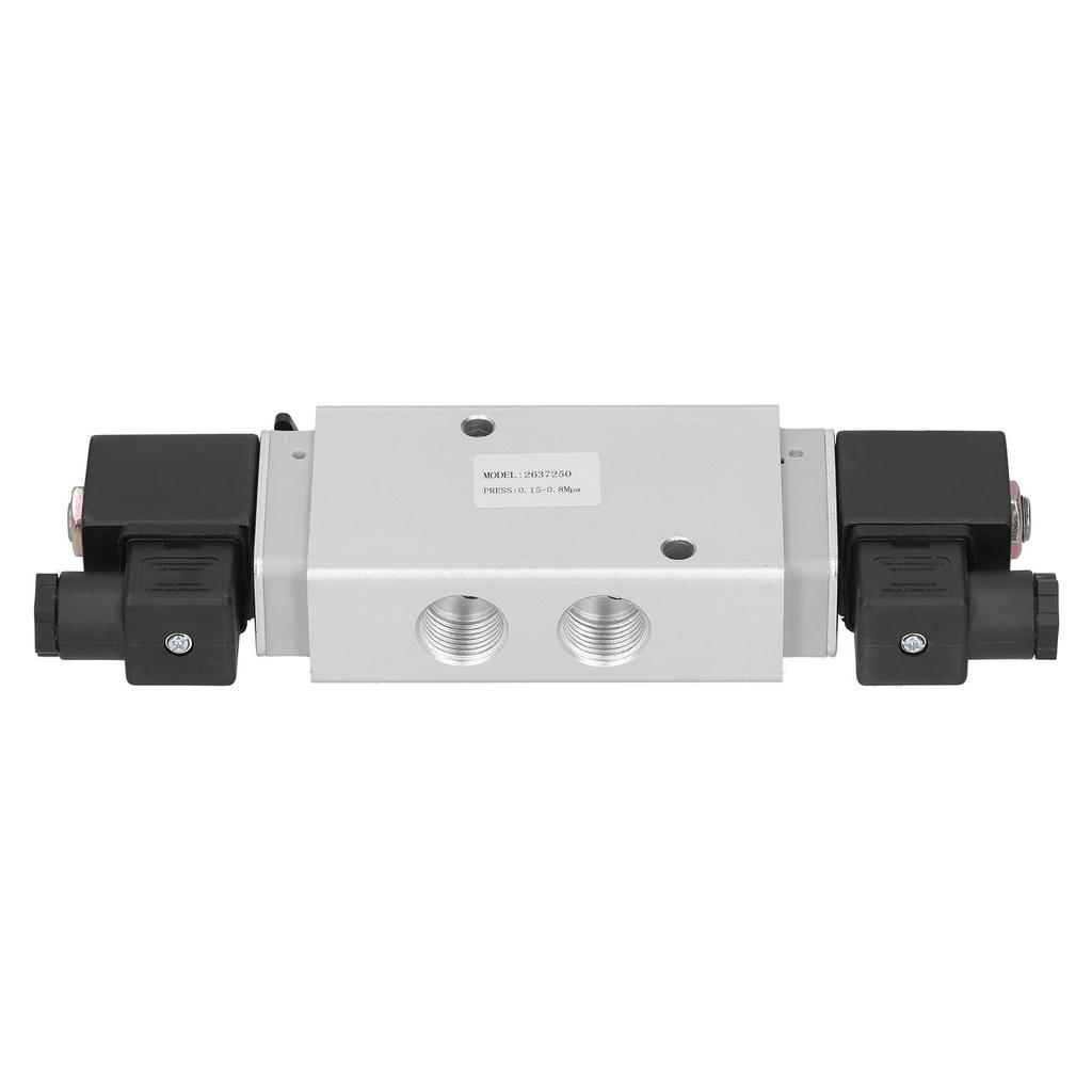 2 Position Solenoid Valve 5 Way Double Coil PilotOperated Industrial Equipment G1 2in 2637250(AC 220V )
