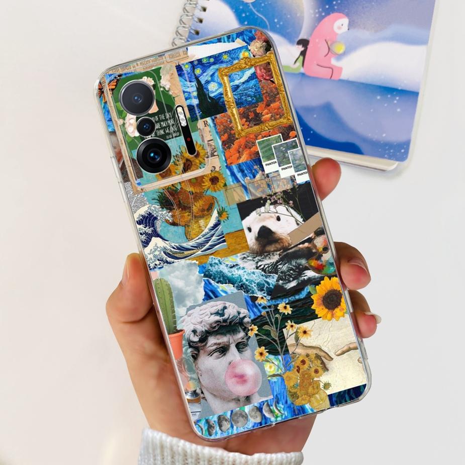 For Xiaomi 11T Pro Case New Fashion Back Cover Silicone Soft TPU Phone Case For Xiaomi Mi 11T Pro 11TPro Mi11T Full Coque Bumper