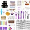 493-Piece Cake Decorating and Piping Tool Set with Turntable
