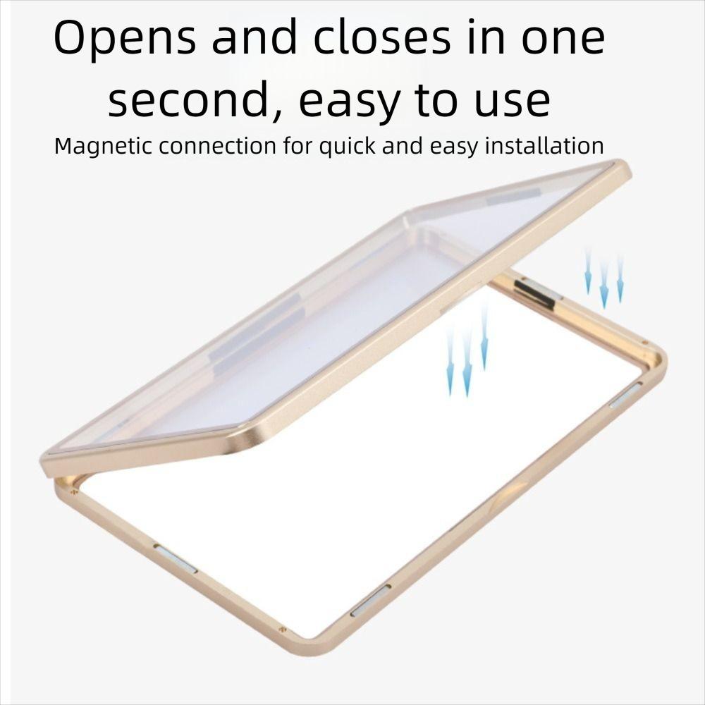 UV-Resistant Metal Slab Case High Alumina Glass Durable 35PT Trading Card Box Magnetic Card Protective Case For , BGS, CGC