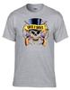 26 Guns N Roses Zylinder Musik Rock Ikone Graues T-Shirt -057_Grau- Unisex T-Shirt