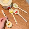 Kawaii Ceramic Soup Spoon Cute Korean Ice Cream Hand Painted Coffee Dessert Long Handle Spoon Kitchen Accessories