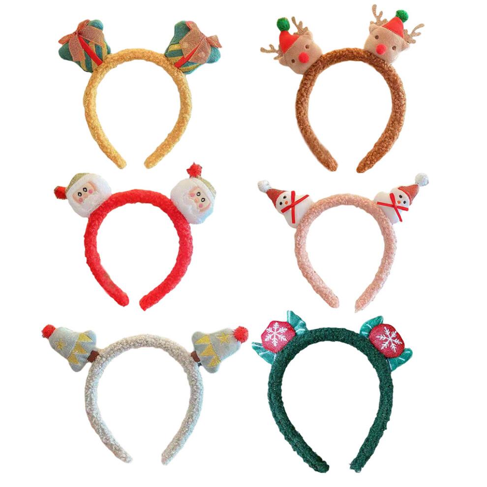 Elk Headband Santa Claus Hairband Christmas Snowman-Santa Claus