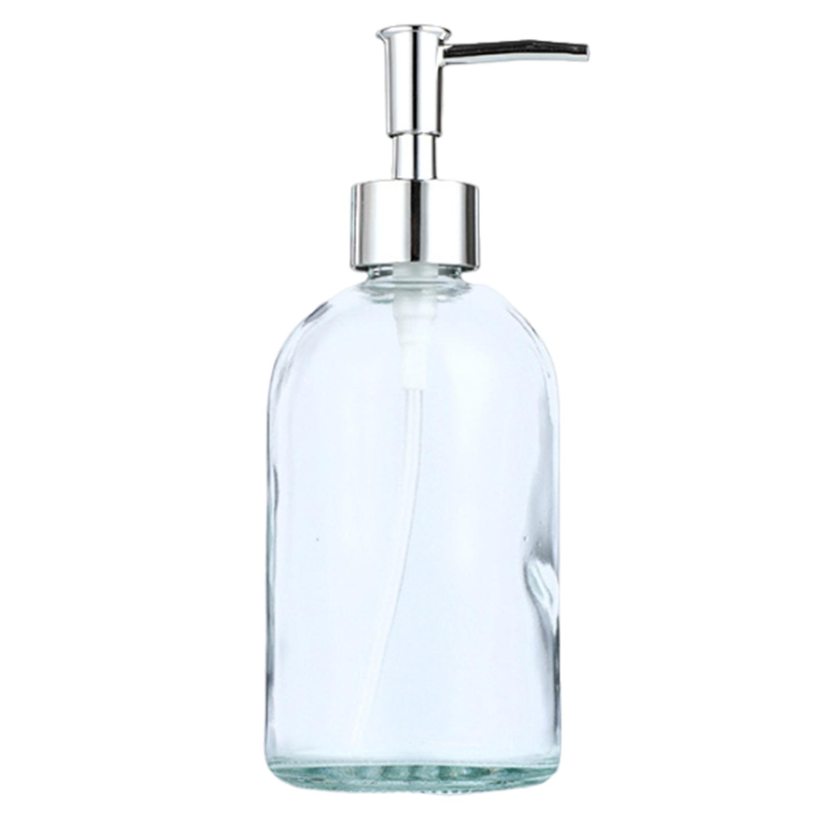 

410 мл стеклянный дозатор для мыла с насосом из нержавеющей стали бутылка для мыла-лосьона для кухни и ванной комнаты элегантный 1