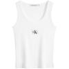 Jeans Simple Letter Logo Pullover Casual Knit Vest Women Tops Moonlight-White J222566