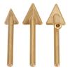 3pc Soldering Iron Tips set Copper Repair Triangular Smoothing Head Welding Tips Iron Plastic Welder-Replacement Tips For 80Watt