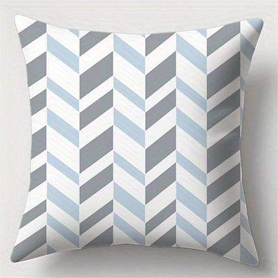 Stylish Geometric Floral Pattern Doublesided Printed pillow cover Short plush Suitable living rooms sofas throw cushion cover