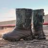 Men's Waterproof Non-Slip Large Snow Boots with Thick Velvet Lining