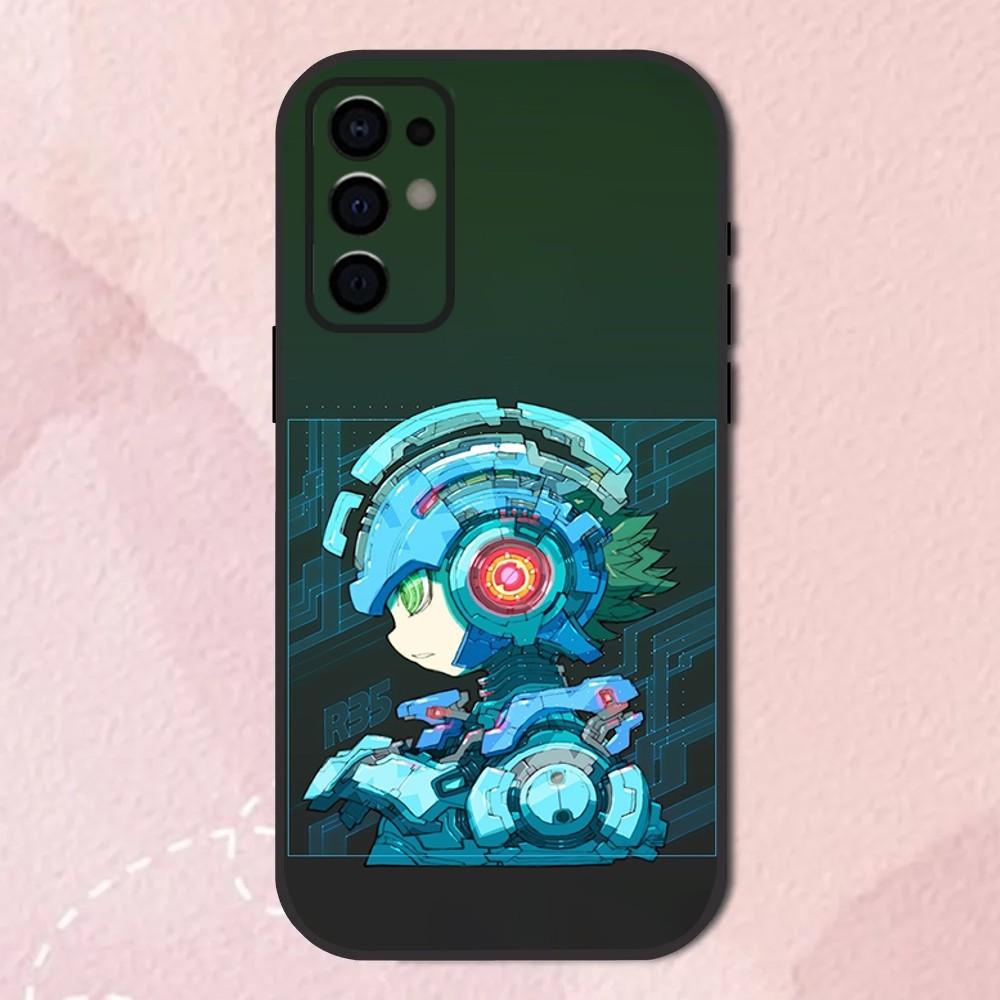 Game Phone Case For Samsung S24,S21,S22,S23,S30,Ultra,S20,Plus,Fe,Lite,Note,10,9,5G R-Rockman-a M-Megaman Black Soft Shell