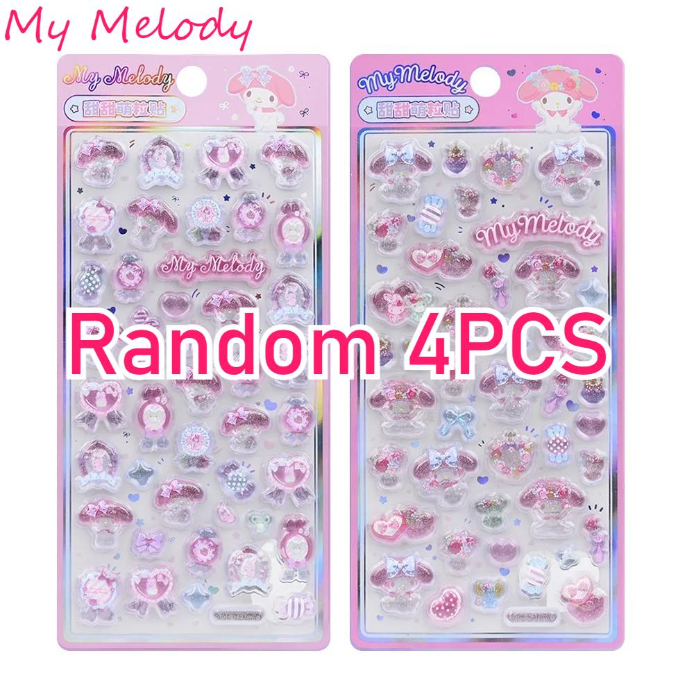 New Cartoon Melody Stickers Anime 3D Toys DIY Crystal Ornament Stickers Decorative Stickers Children's Playthings