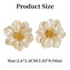 Luxury Camellia Earrings Exquisite Petals Earrings Fashion Flower Earrings  For Women Girls