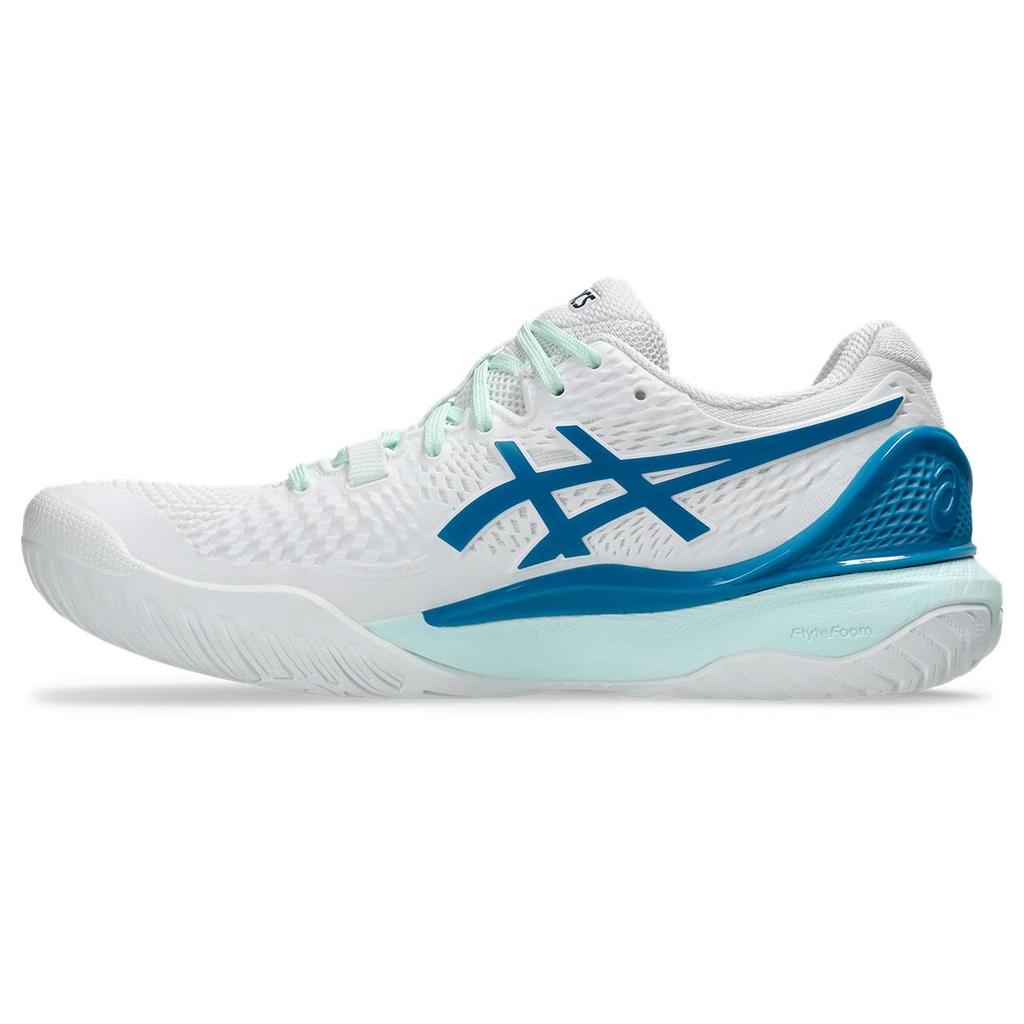 Tennis Shoes 9 1042A208 Blue [ASICS] GEL-RESOLUTION Women's White/Teal 22.5