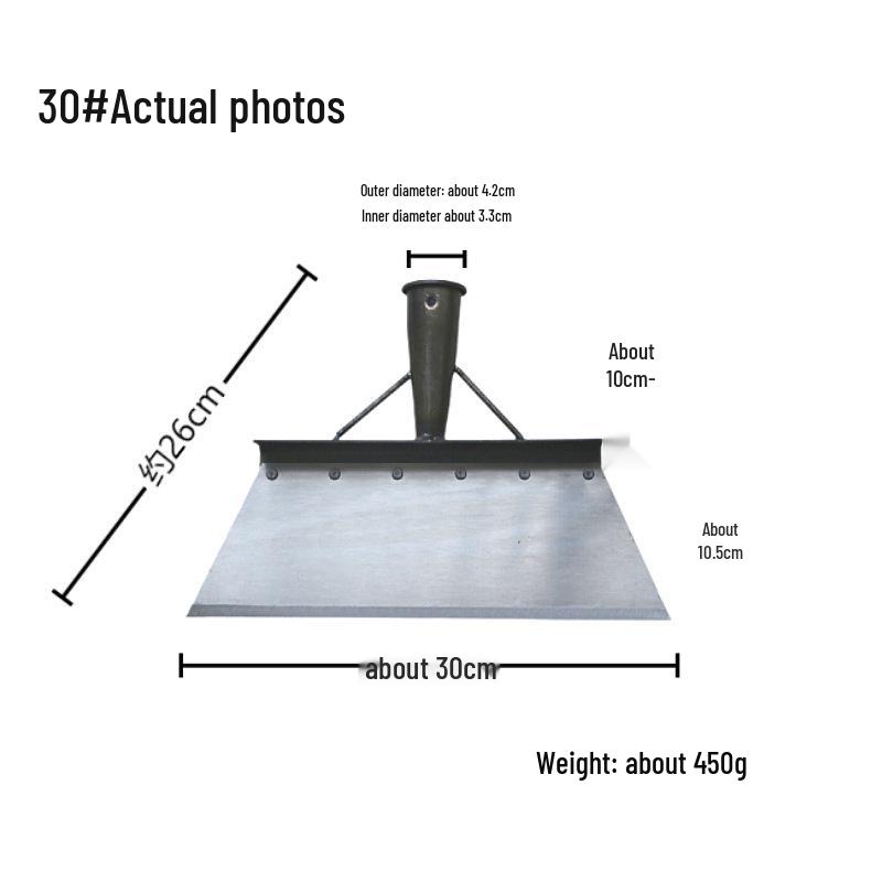 Multi-Use Farm and Outdoor Shovel: Saw Blade, Sharpener, Manure and Snow Removal Tool