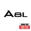 3D ABS A4L A6L A8L Q3 Q5 Q7 Letters Emblem Car Body Rear Trunk Logo Sticker For f2 Q L Series A1 A3 A4 B8 A5 A6 A7 Accessories