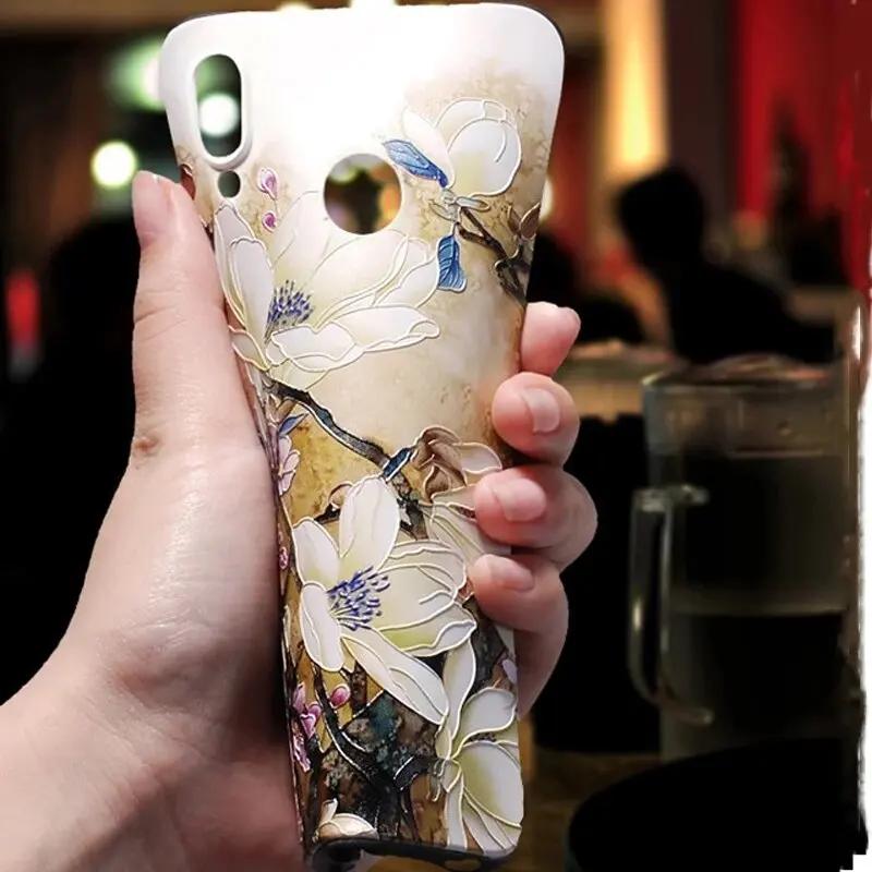 3D Cartoon Emboss Case For TCL 60R / TCL 60 SE NxtPaper Relief Embossed Retro Silicone Covers For 60 SE NXTpaper 5G Anime Bumper