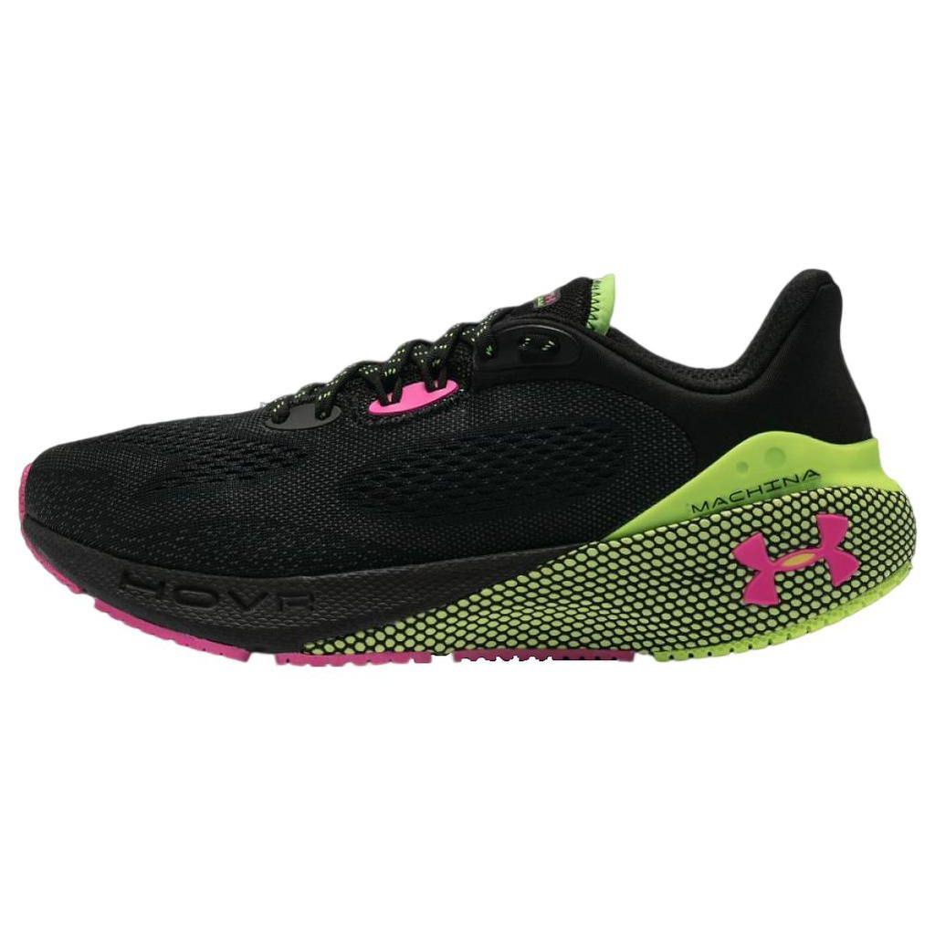 Under Armour HOVR Machina 3 Black Lime Pink Men Sneakers Lime-Surge Rebel-Pink 3025650-005