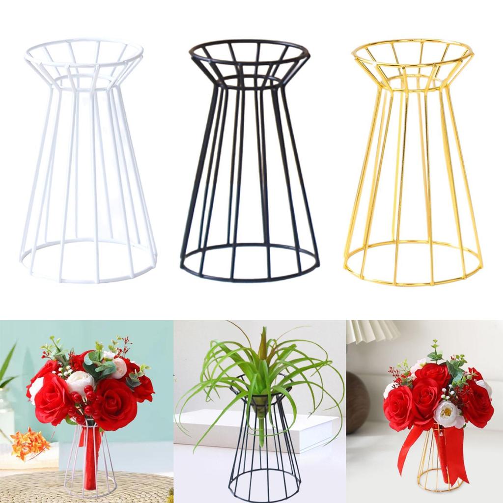 Wedding Flower Stand Metal Air Plant Holder Tabletop Air Plant Stand Rack for Reception Ceremonies Party Anniversary Festival