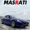 Modelo de Coche de Aleación Maserati Quattroporte Cupé 1/32 Fundido a Presión Simulación Metal Modelo de Coche de Juguete Sonido y Luz Colección Juguete para Niños Regalo