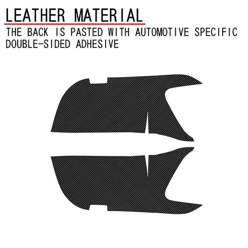 M63K-For Toyota Alphard 40 Series Soft Carbon Fiber Car Front Door Anti-Kick Panel Cover Decoration Sticker Car Accessories