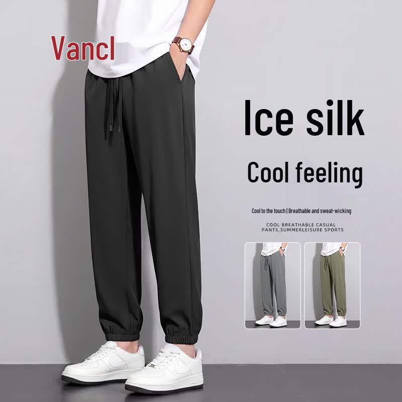 VANCL Men's Ice Silk Casual Jogger Pants