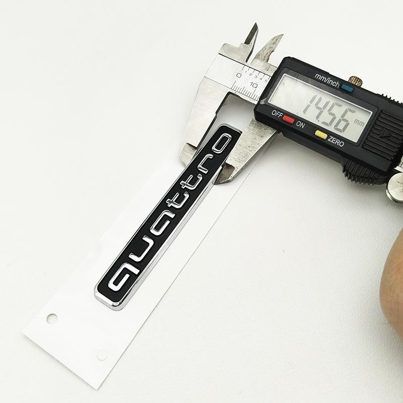 Insignă 3D ABS pentru Portbagajul Spate al Mașinii, Emblema Laterală, Autocolant pentru A3 A4 A5 A6 A7 A1 A2 Q3 Q5 Q7 S3 S4 S5 S6 TT Quattro Accesorii