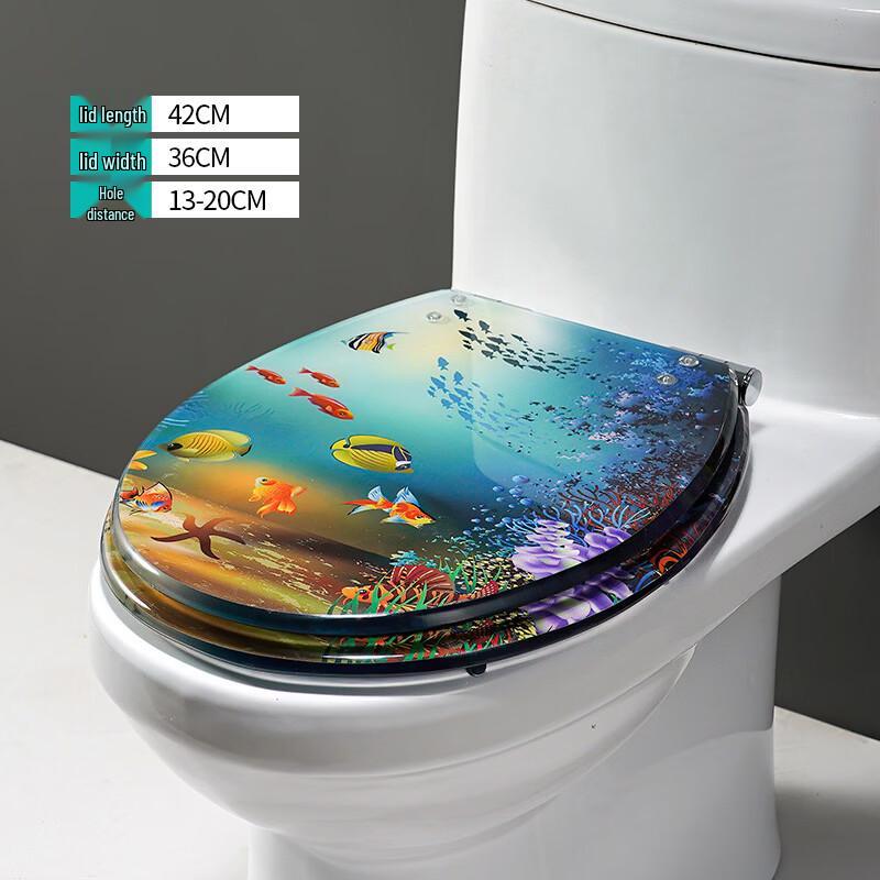 MDNG Universal U-Shaped Thickened Toilet Seat - Ocean World