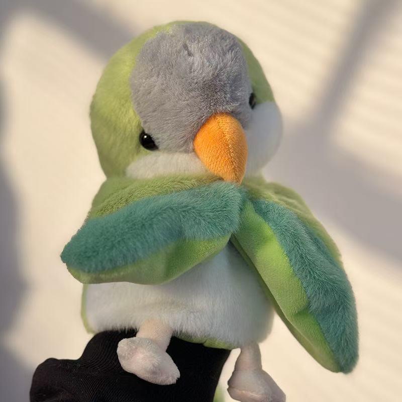 20cm Cute Parrot Hand Doll Plush Toy Bird Interactive Performance Children s Comforting Story Teaching Doll Children s Gift 20cm