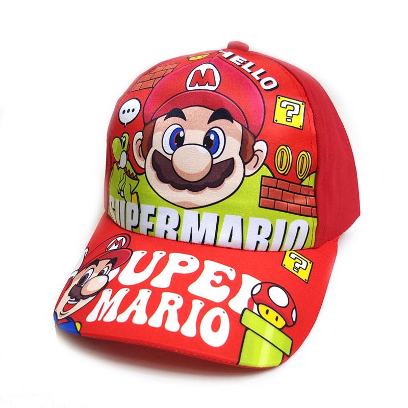 16 hues Super Marios Bros Animation Design Headwear Luigi Embroidery Animation Figure Peripherals Baseball Cap Shade Sun Protection kids Presents
