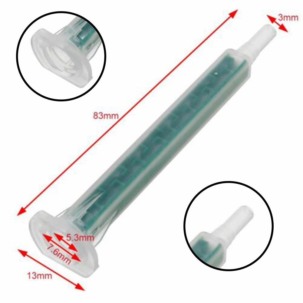 50pcs 16 Knots Mixing Tips Mixers Nozzles Mixer Tips Statics Mixer Resina Epoxi Epoxy Resin Epoxy Glues Syringes Accessories