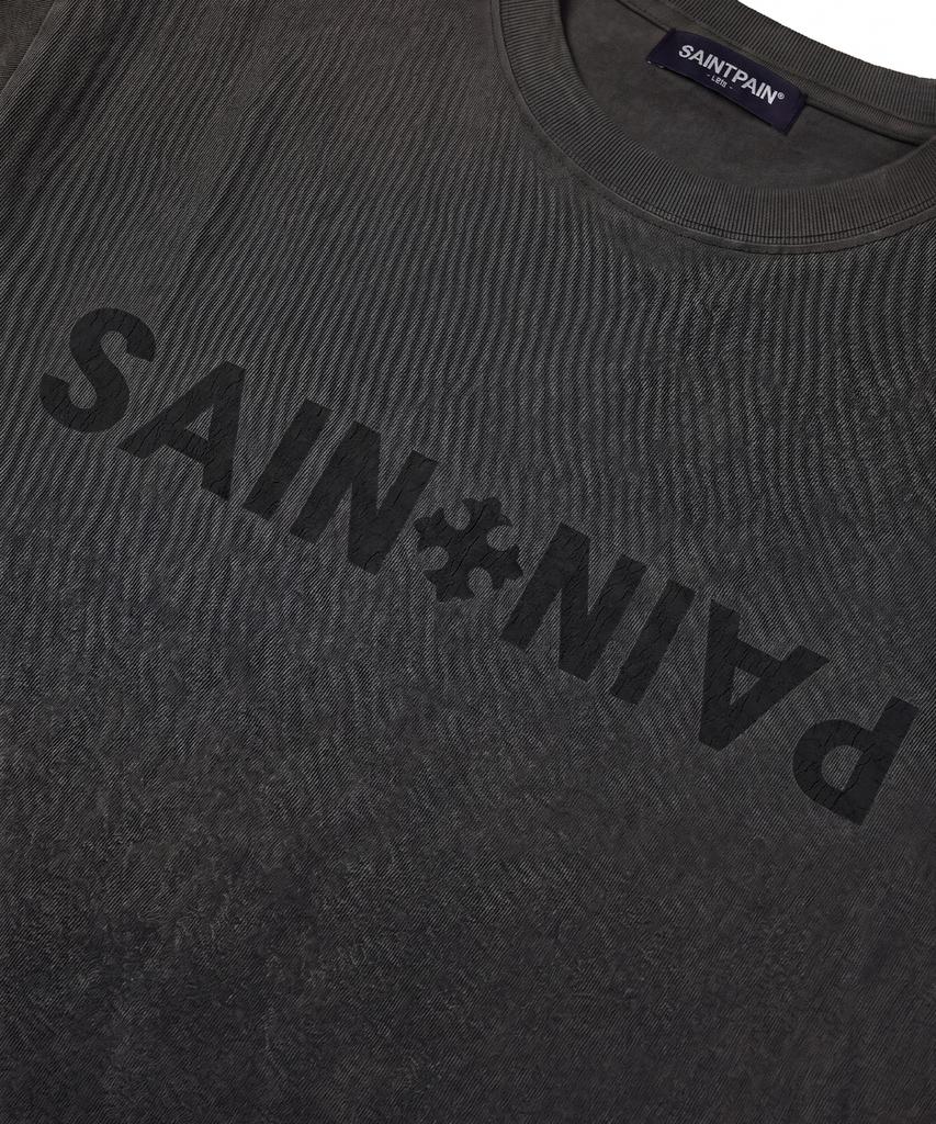 SAINTPAIN Sp Air Cotton Cross Logo Short Sleeve T-Shirt Charcoal