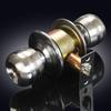 Keyed Entry Door Knob with Lock Round Door Knobs Stainless Steel Door Handle Lock for Indoor Doors Bedroom Bathroom