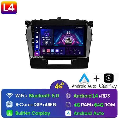 DSP 8 Core Android 13 Multimedia DVD Player For Suzuki Vitara 2017 2018 2019 2020 Autoradio GPS Navigation Car Radio Stereo