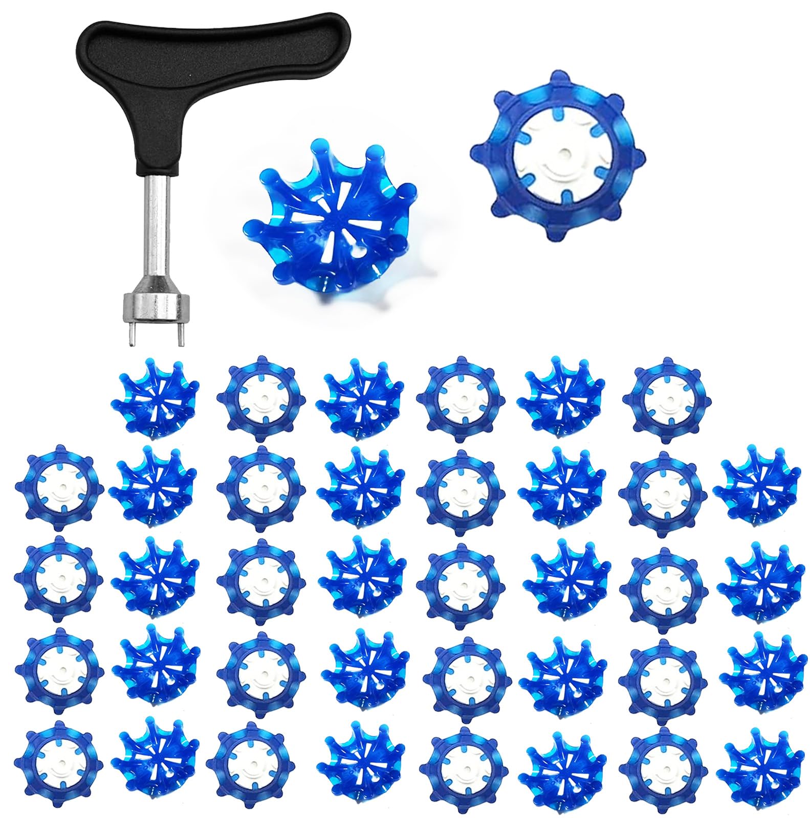 Lofthestar 40 Golf Shoes Spikes (Soft Spikes) Fixed, Anti-Slip, Easy 2.7cm*1.2cm
