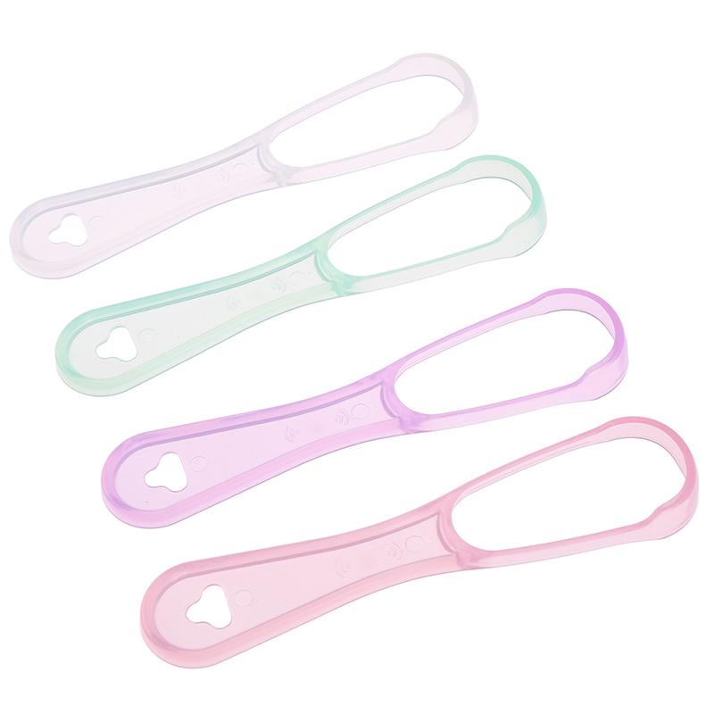 Food Grade Plastic Tongue Scraper Adult Tongue Cleaner Brush Oral Oral Care