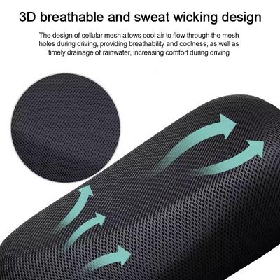 Uniwersalny letni 3D Mesh pokrowiec na siedzenie motocyklowe oddychający filtr przeciwsłoneczny pokrowce na siedzenia skuterów antypoślizgowa siatka ochronna na siedzenie