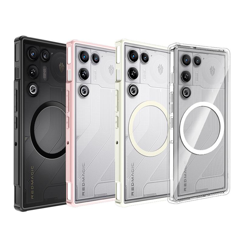 For ZTE Nubia Red Magic 11 Air Case Magnetic Translucent Matte Hard PC Shockproof Semitransparent Back Cover for RedMagic 11 Air