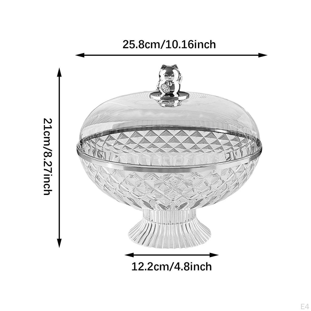 Obstkorb mit Deckel, 20,8 x 25,4 cm, Drainage-Design für Familienfeiern