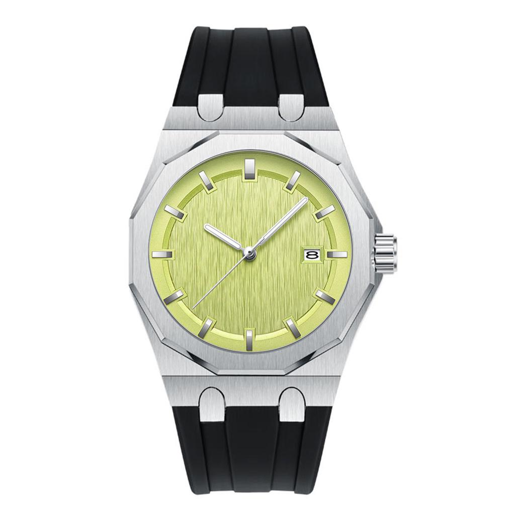 Luxury Men's Watch 30M Waterproof Colorful Dial Quartz Wristwatch Silicone Strap Business Casual Original Man Watch Reloj Hombre