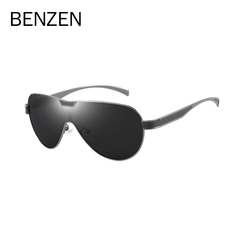 

Мужские солнцезащитные очки BENZEN, большие поляризованные солнцезащитные очки с защитой от ультрафиолета, мужские очки для вождения 9389 чёрный