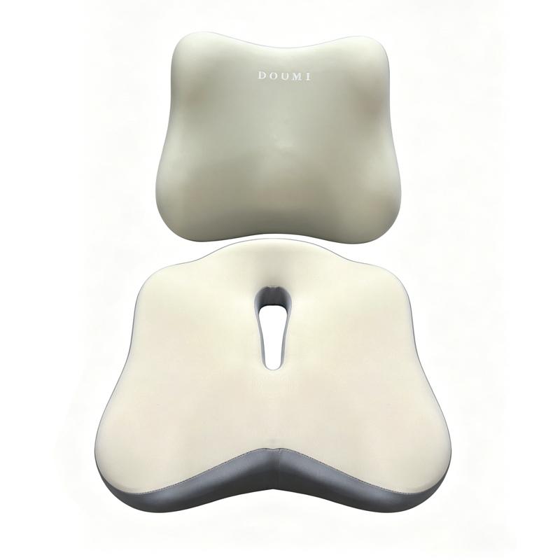 Office Seat Cushion Backrest Integrated Seat Cushion For Lumbar Support Pressure Relief Memory Foam Seat Cushion