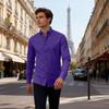 Camicia Elasticizzata Slim Fit da Uomo, Camicia Sottile da Lavoro