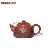 250ml Antique Yixing Purple Clay Teapots Handmade Bloom Pot Raw Ore Dahongpao Mud Kettle Chinese Zisha Tea Set Cha Craft Gifts